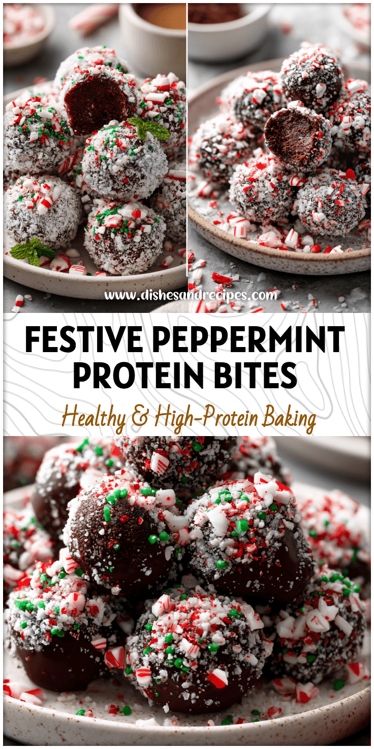 Peppermint Chocolate Protein Bites – Festive Peppermint Protein Balls